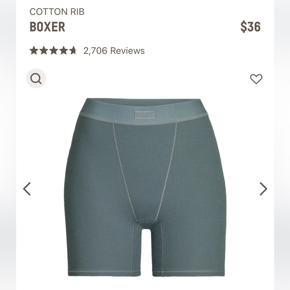 Skims cotton rib boxer